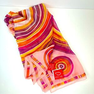 Oscar De La Renta New with Tags Silk Scarf